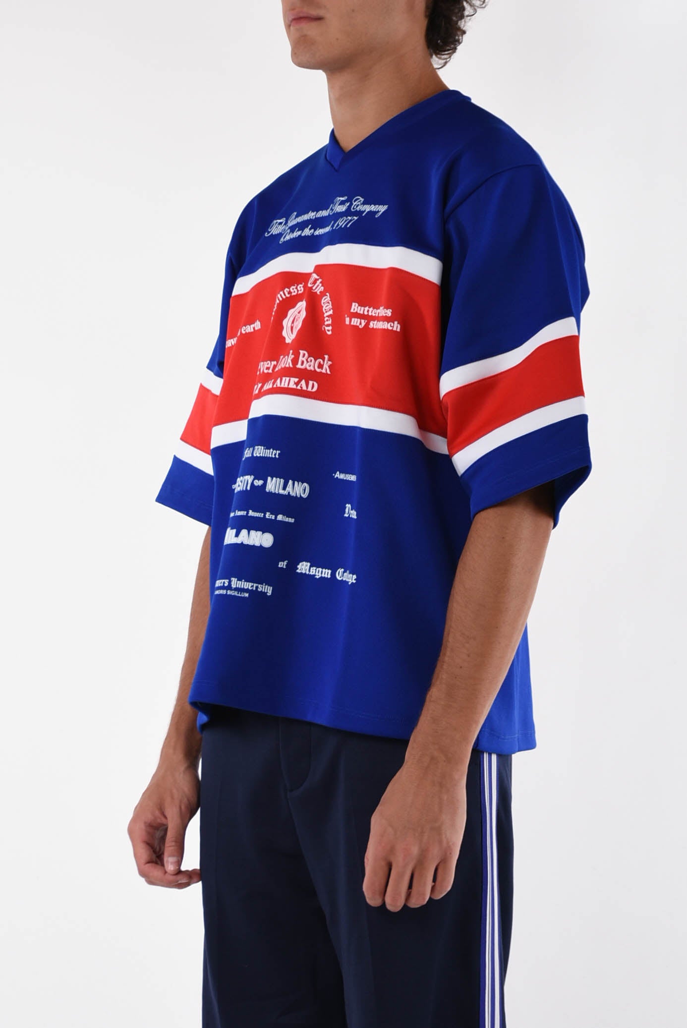 MSGM T-shirt in tessuto acetato