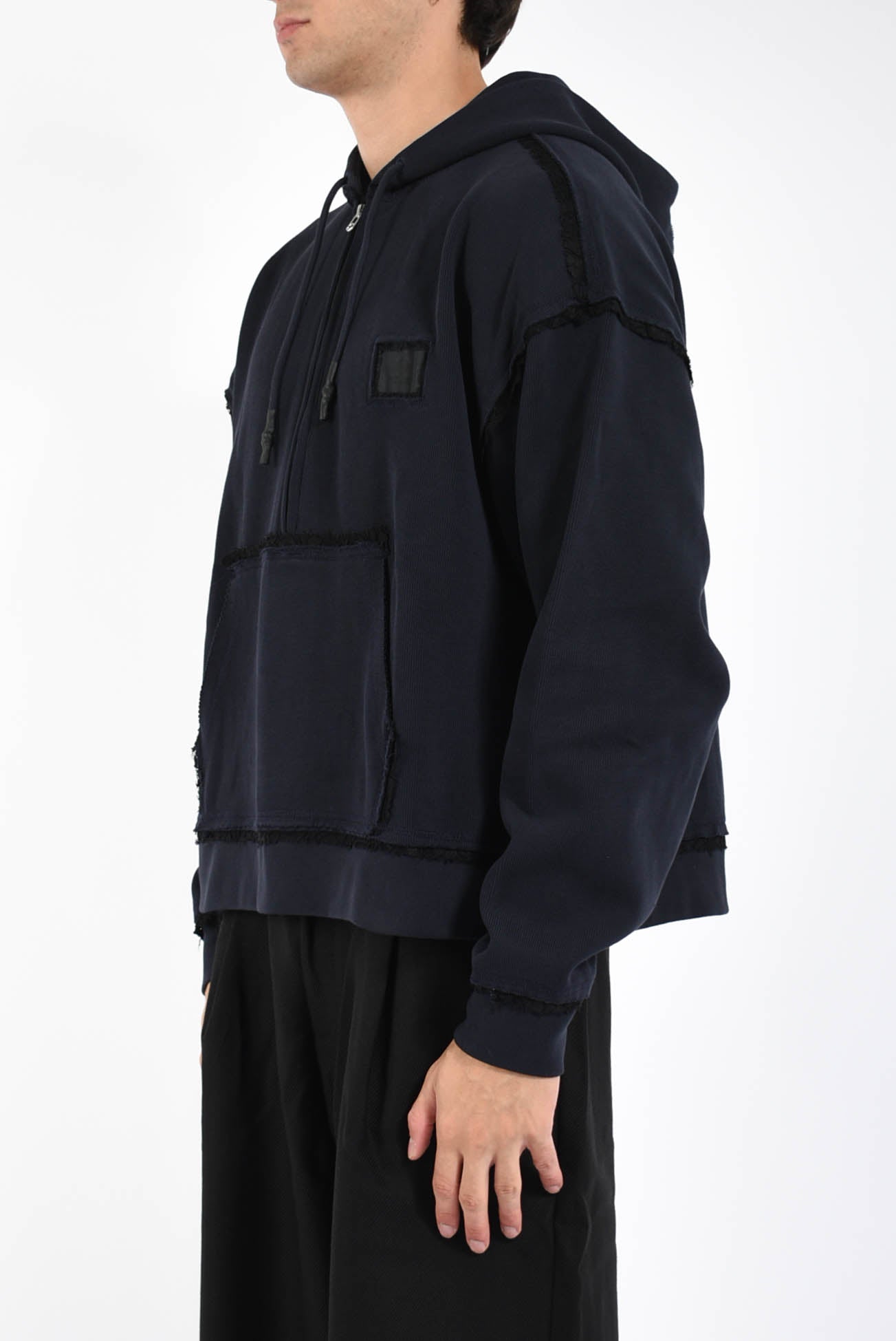 felpa con cappuccio HALF ZIP