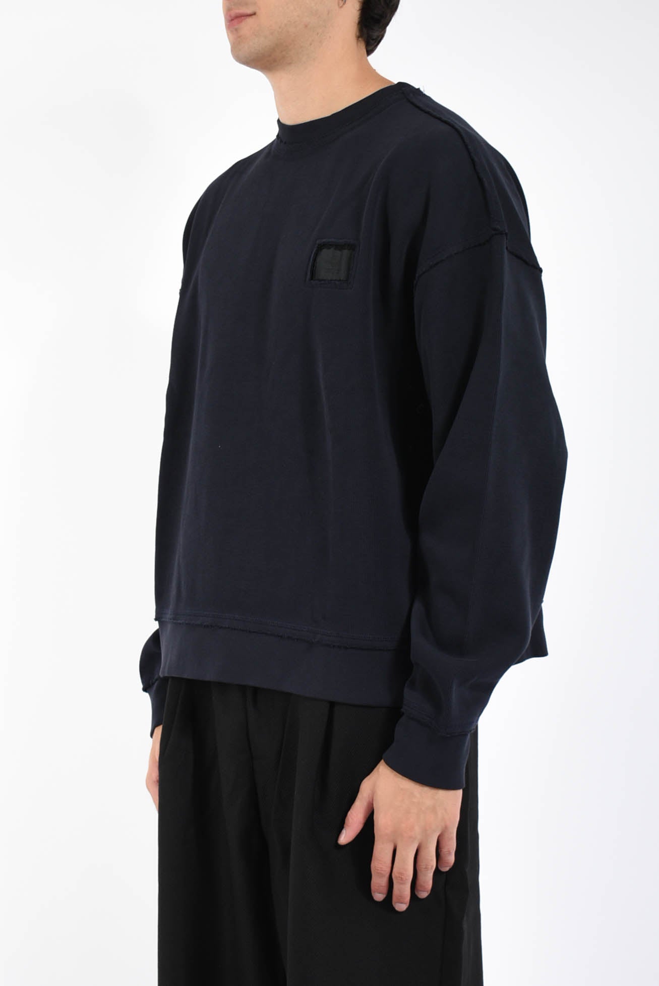 felpa girocollo lace crewneck