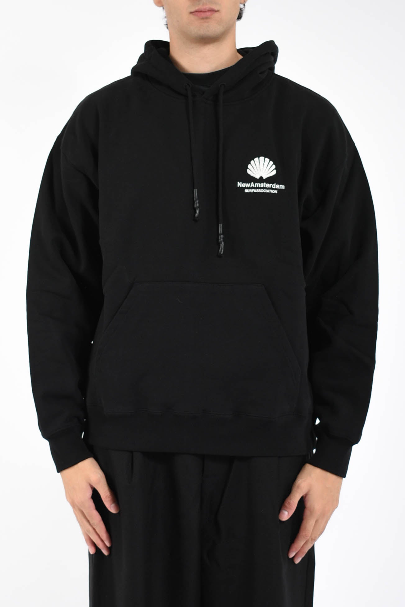 felpa con cappuccio logo