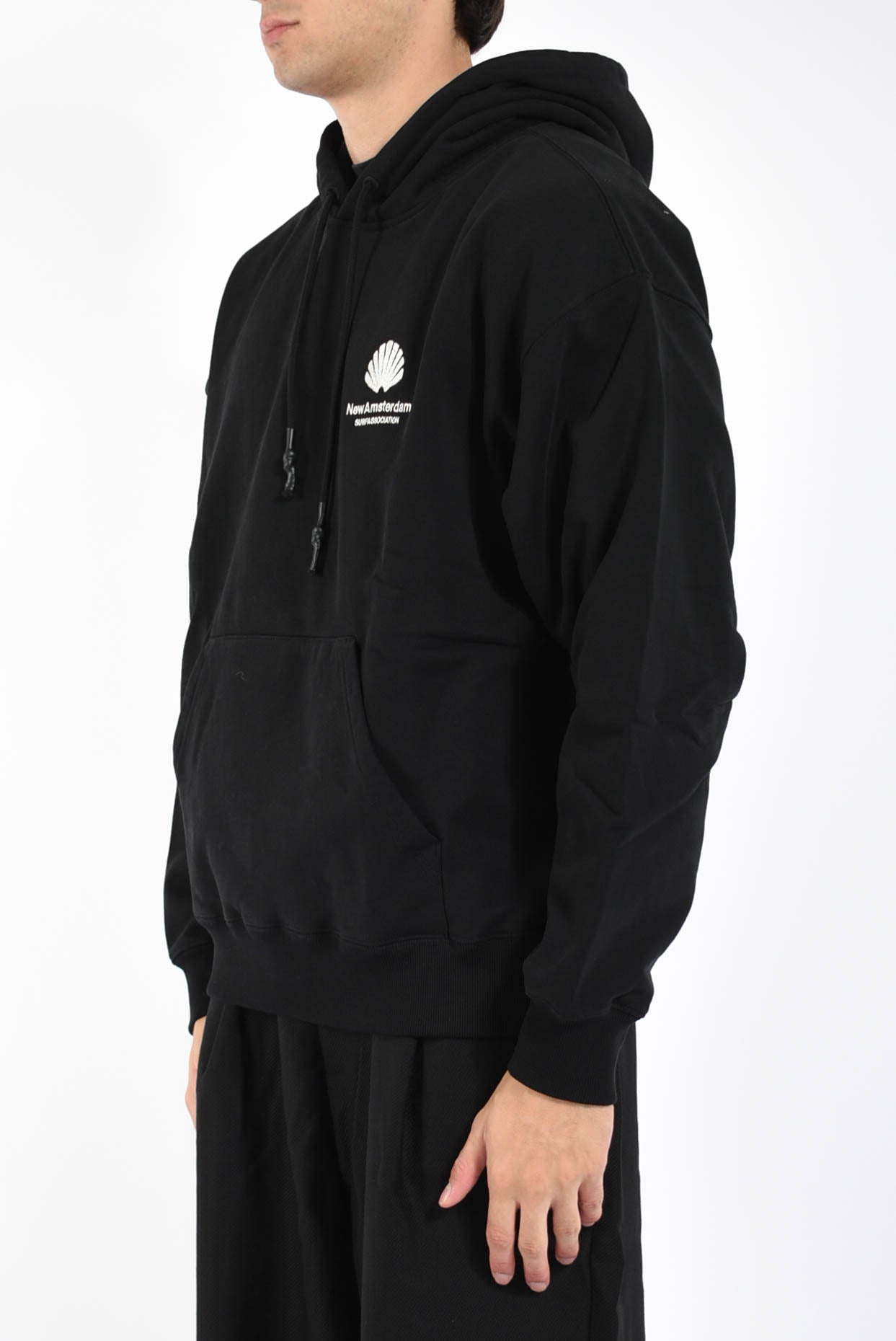 felpa con cappuccio logo