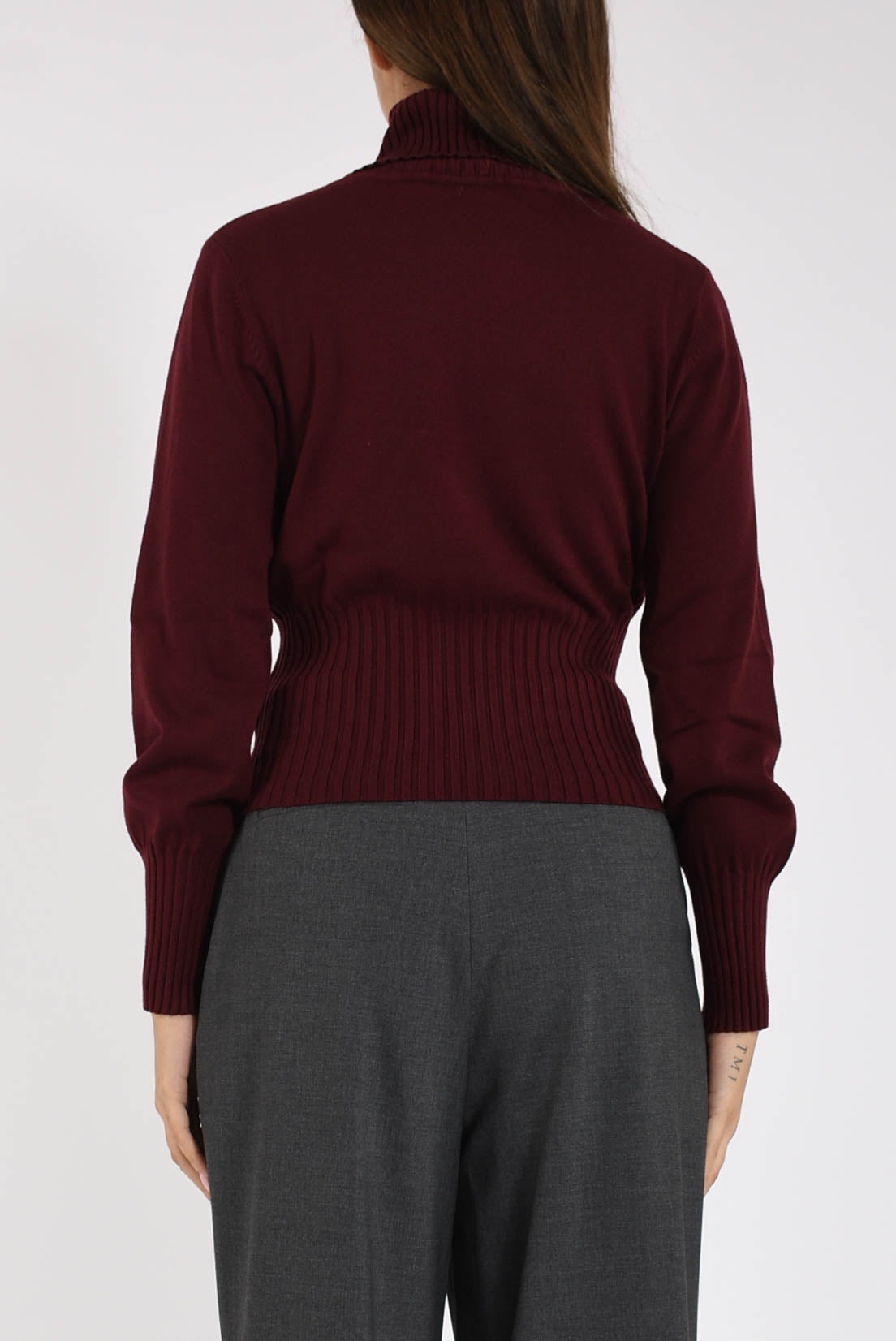 maglia in lana collo alto