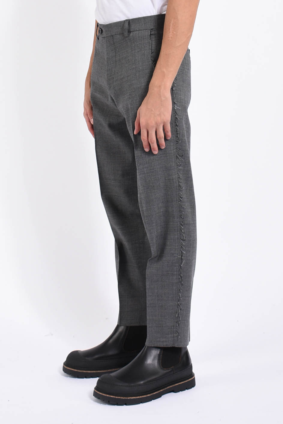 Pantaloni john in misto lana
