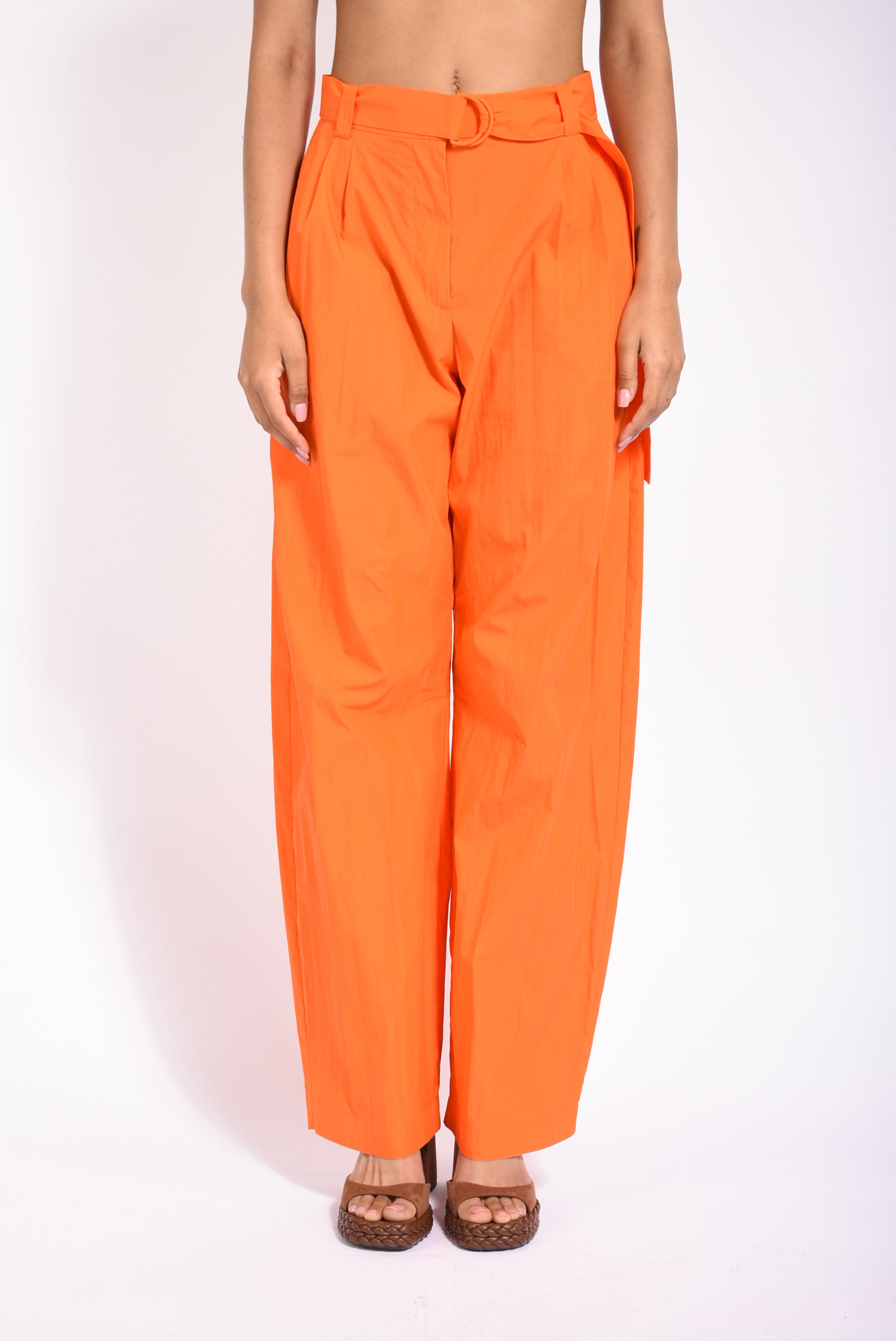 Pantaloni ampi in cotone