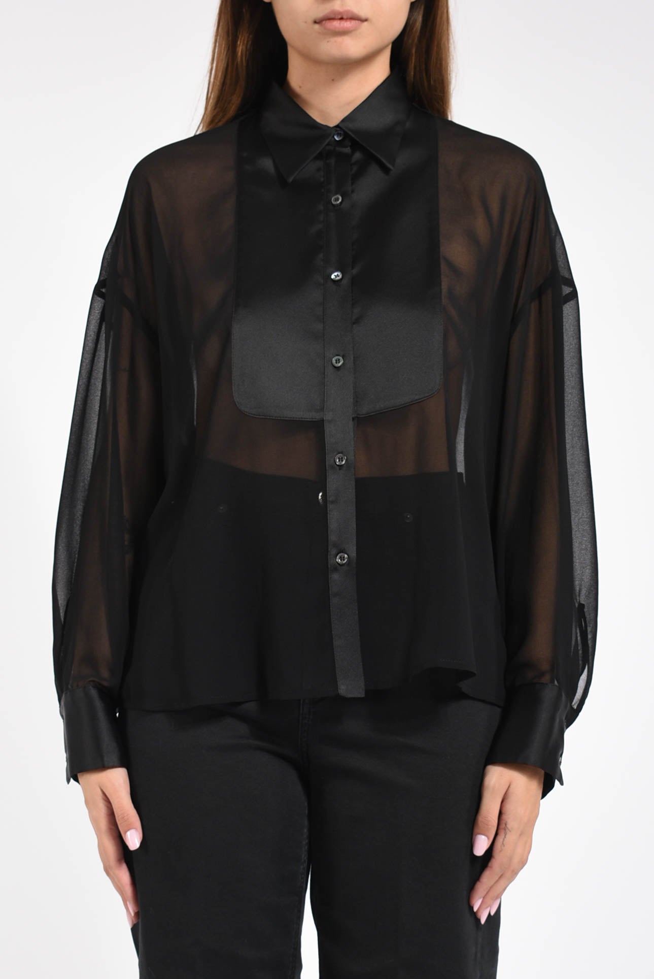 Camicia in georgette marquilla