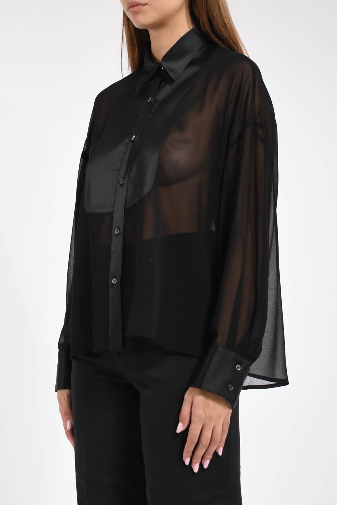 Camicia in georgette marquilla
