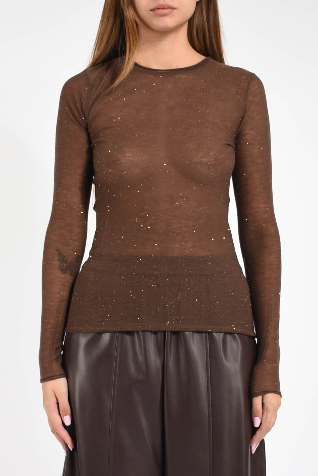 Maglia con paillettes pico