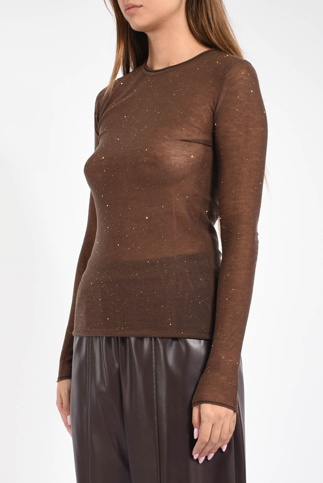 Maglia con paillettes pico