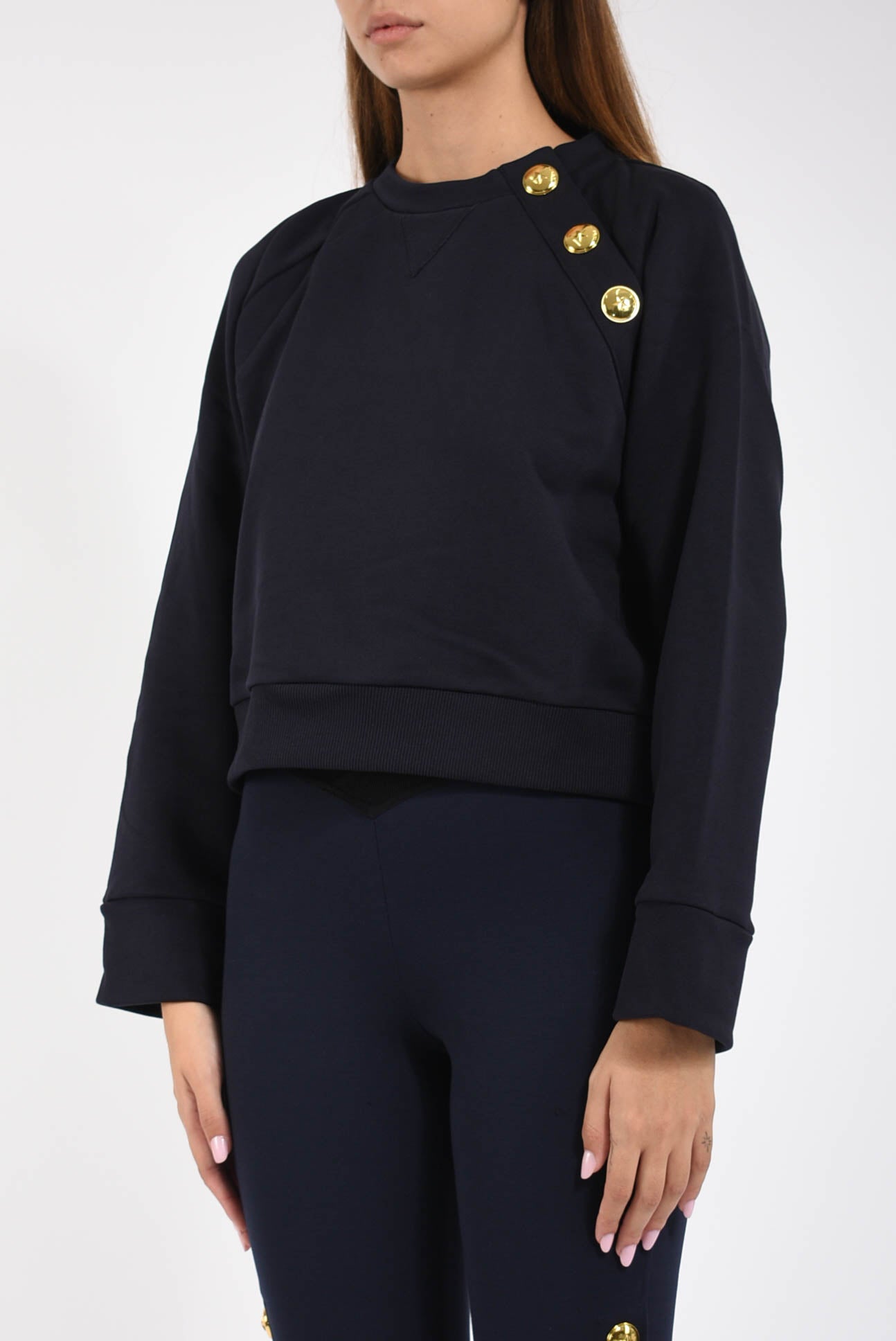 Felpa girocollo margarina