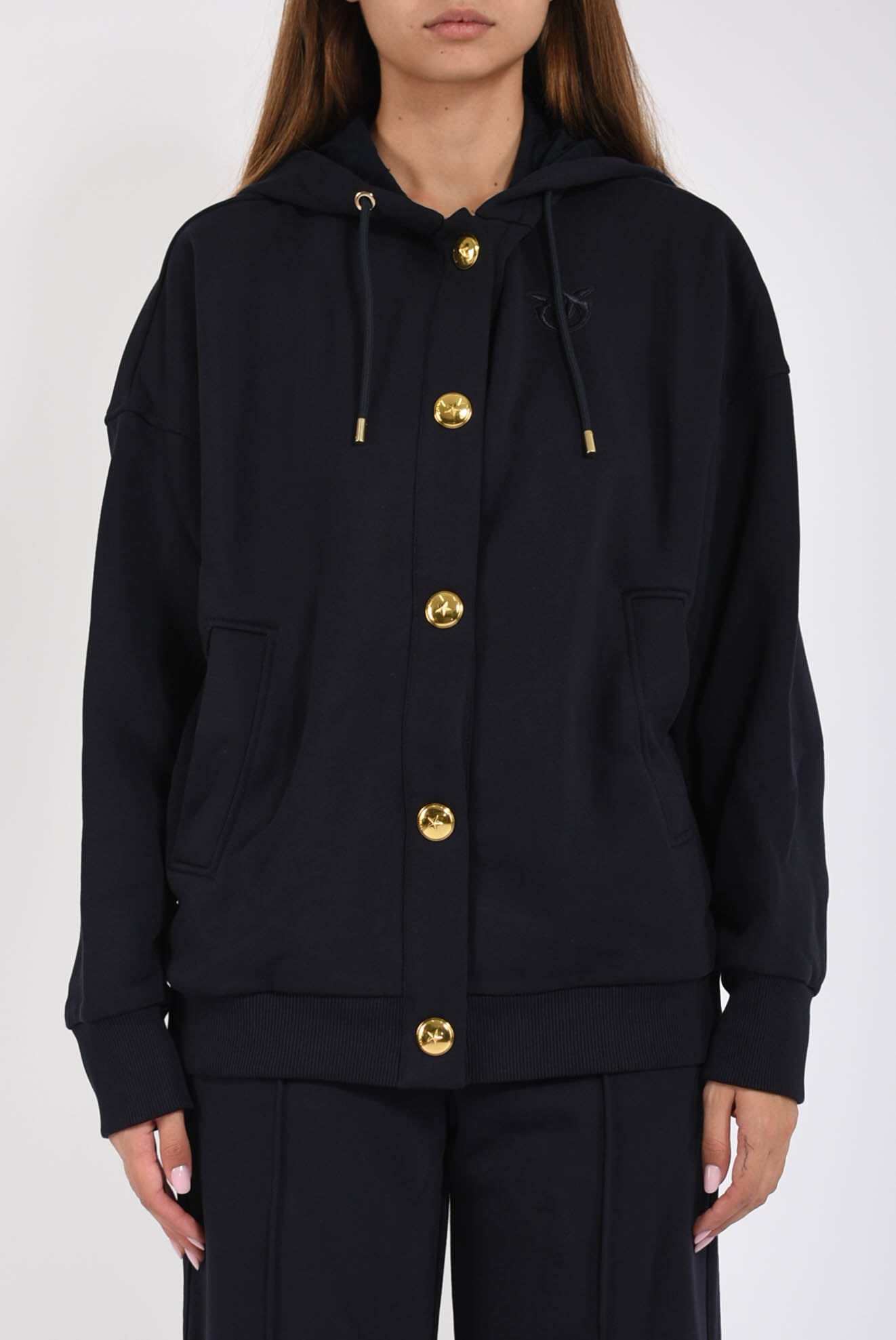 felpa con cappuccio macina