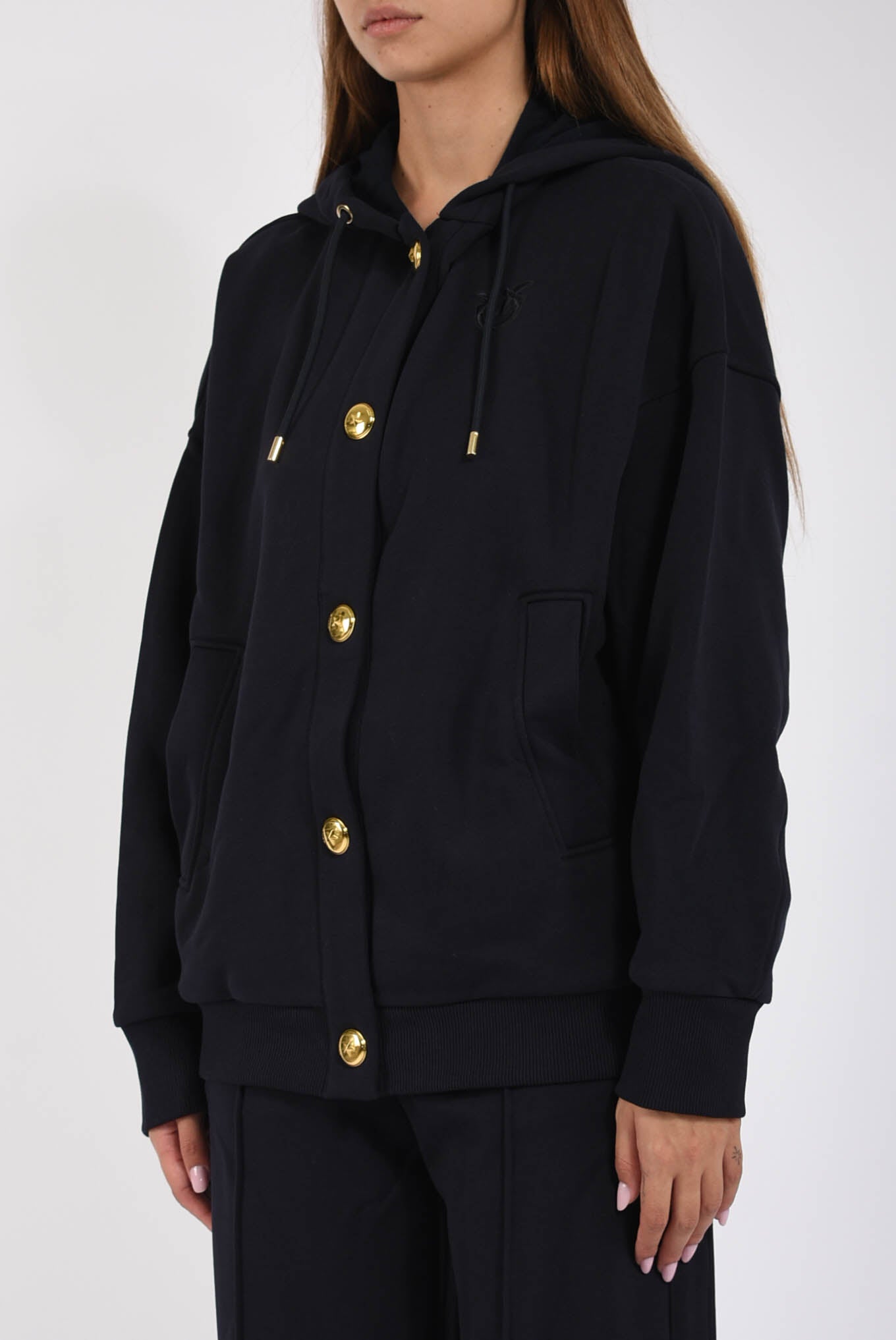 felpa con cappuccio macina