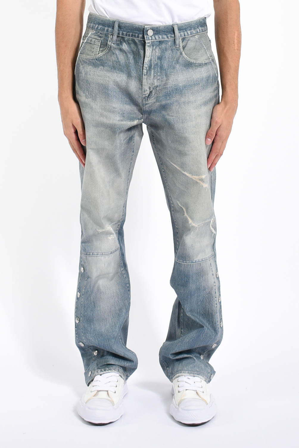 Jeans twill snap carpenter