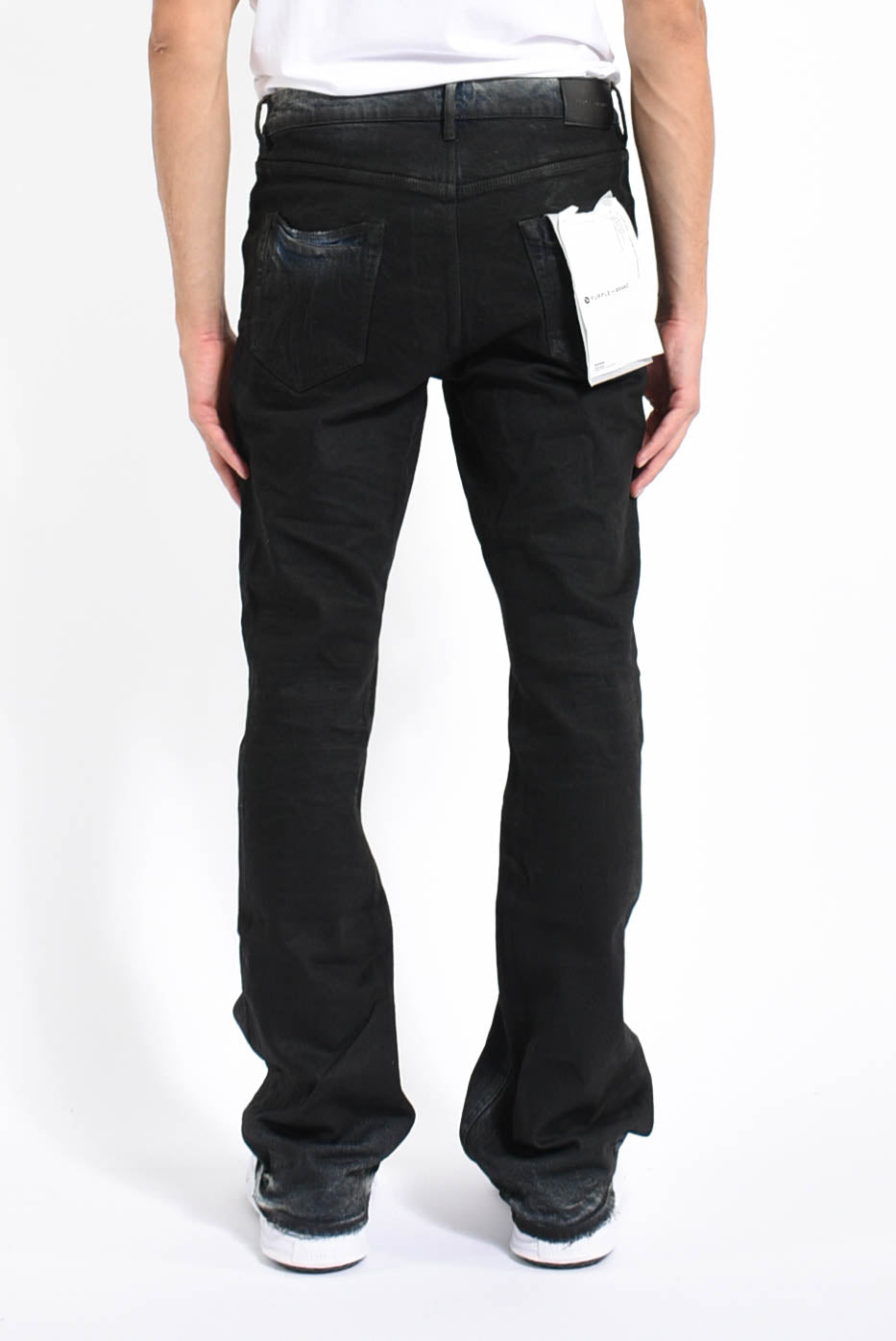 Jeans dirty coated flare