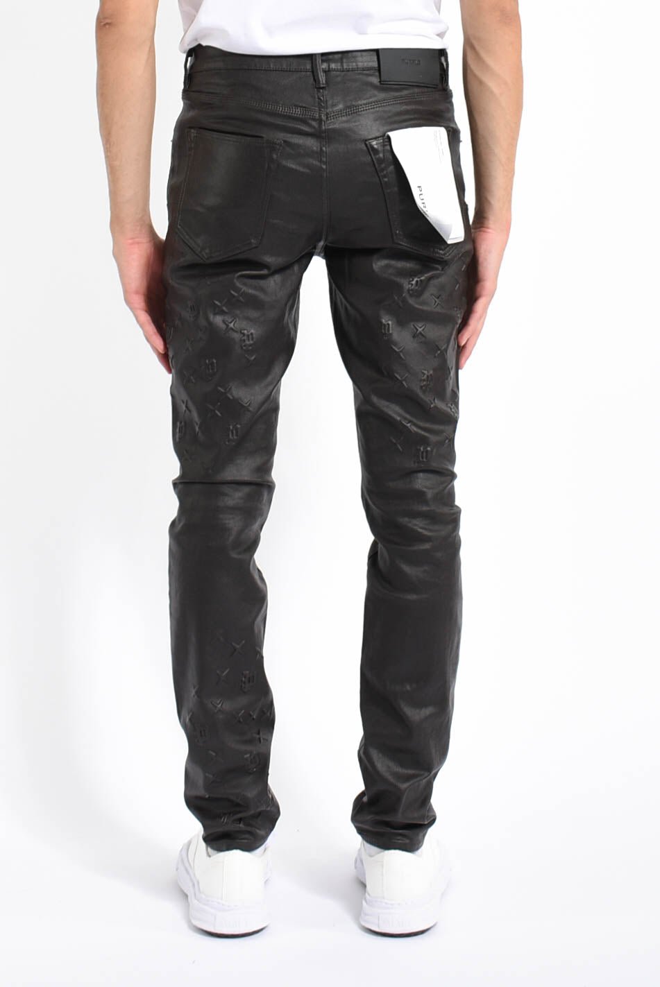 Jeans skinny mono embossed film