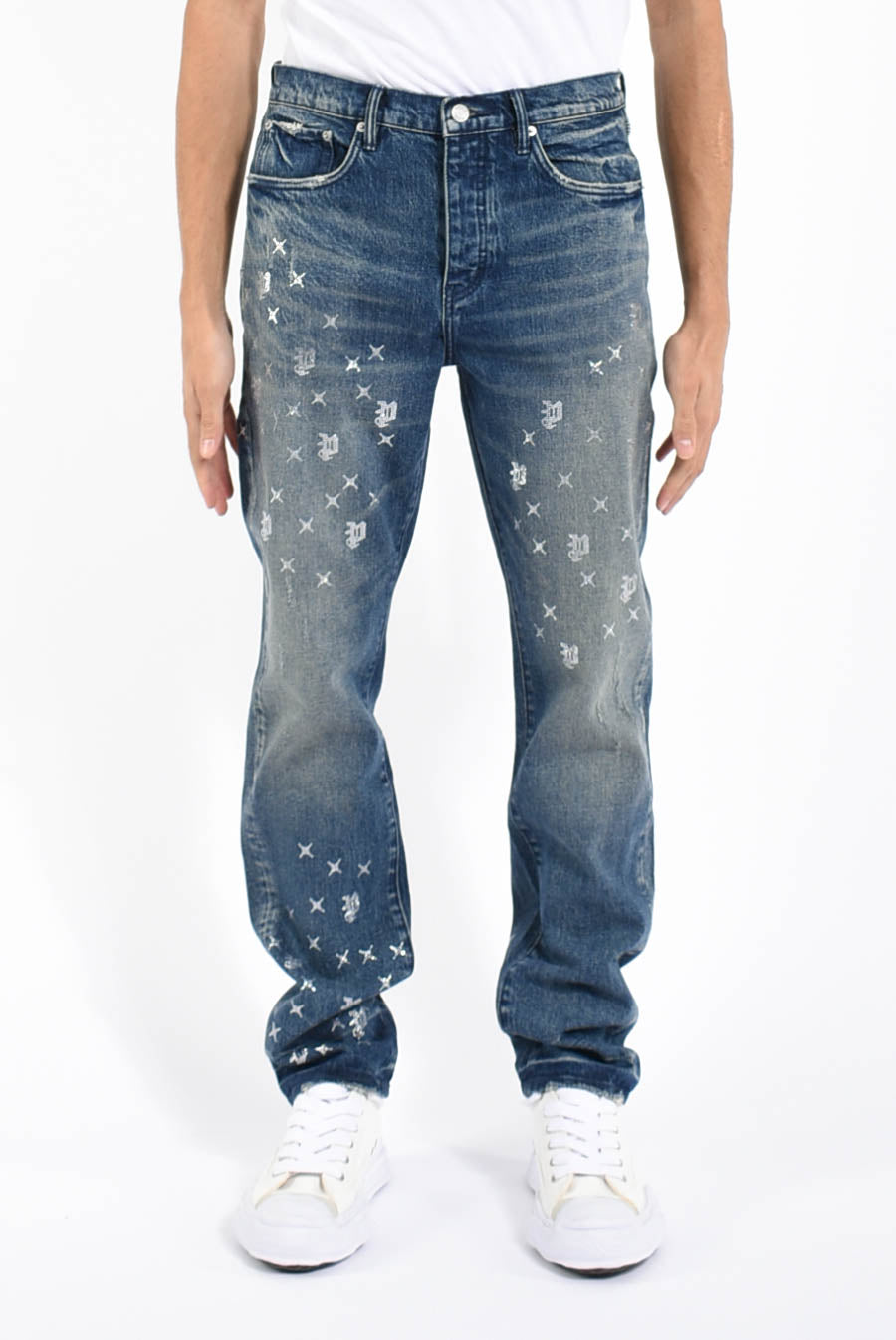 Jeans mono bling vintage