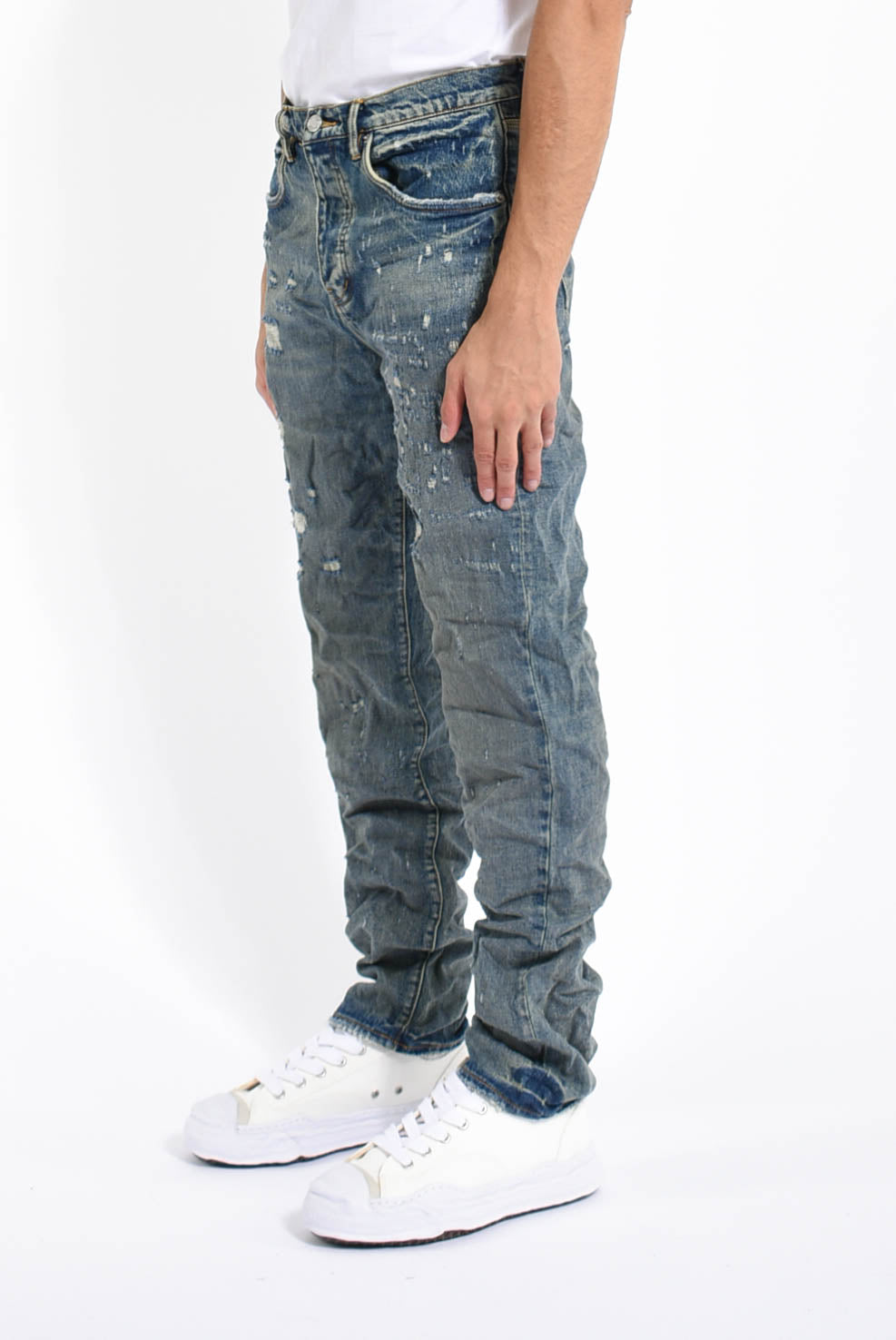 Jeans vintage laser abrasions