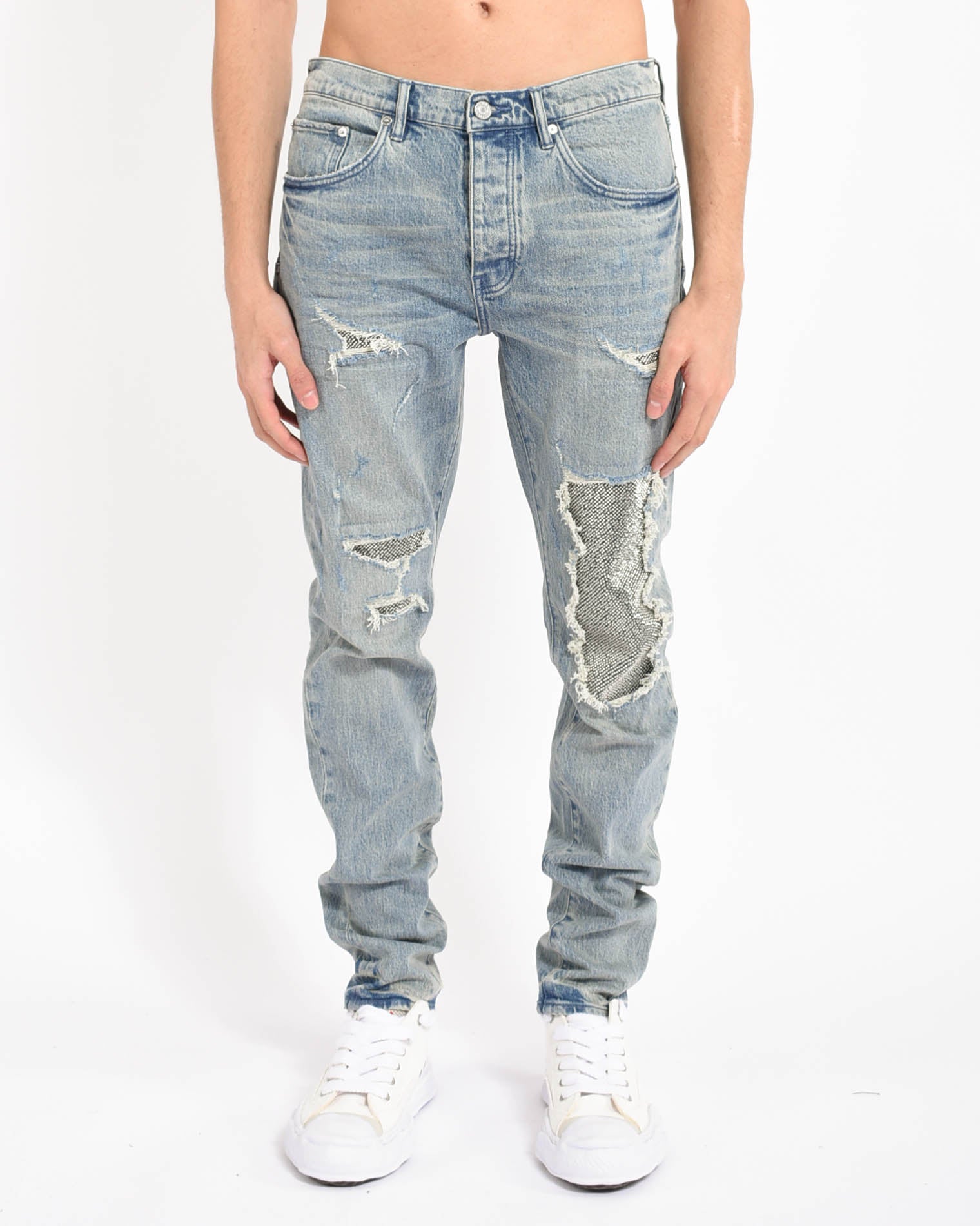 jeans skinny Beaded Repair