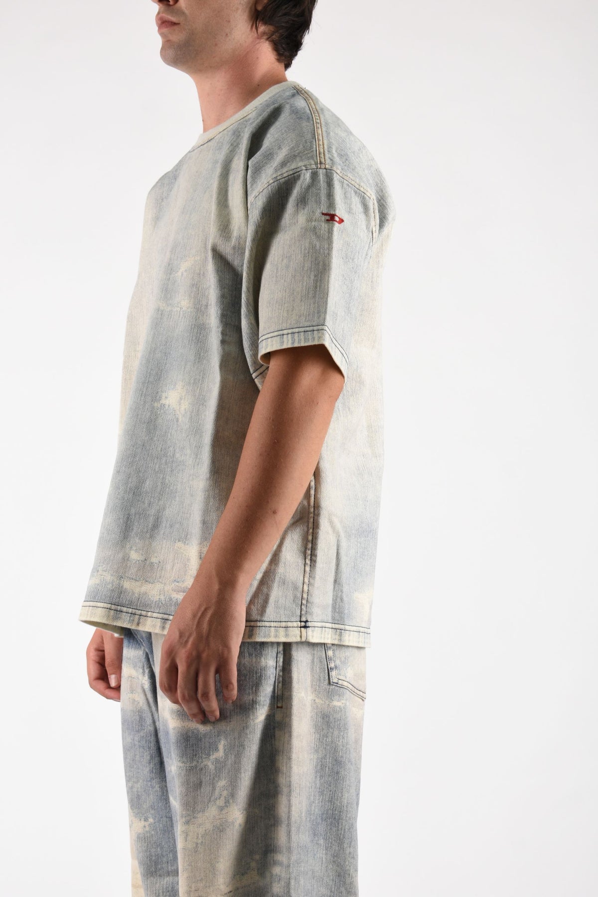 T-shirt d-box in denim A19154068XM