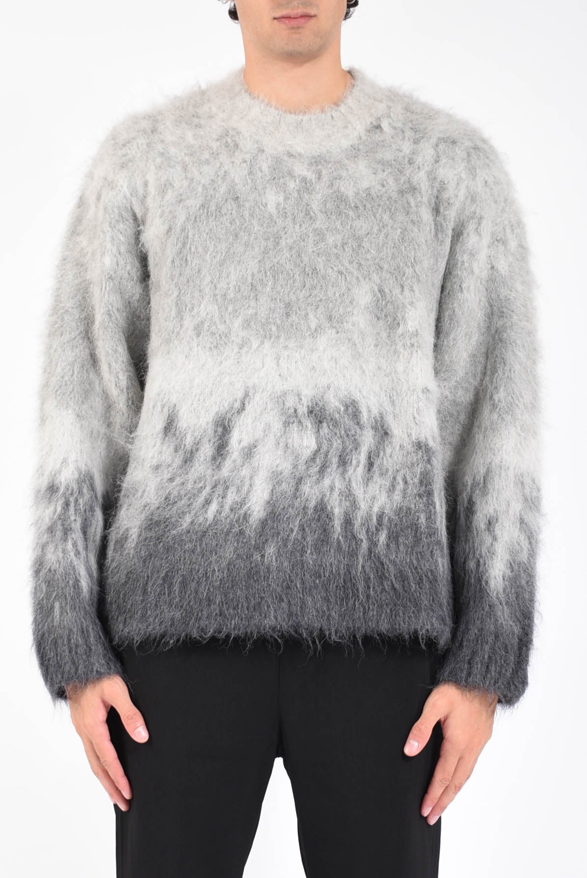 maglia Ombre Knit Sweater Light Grey