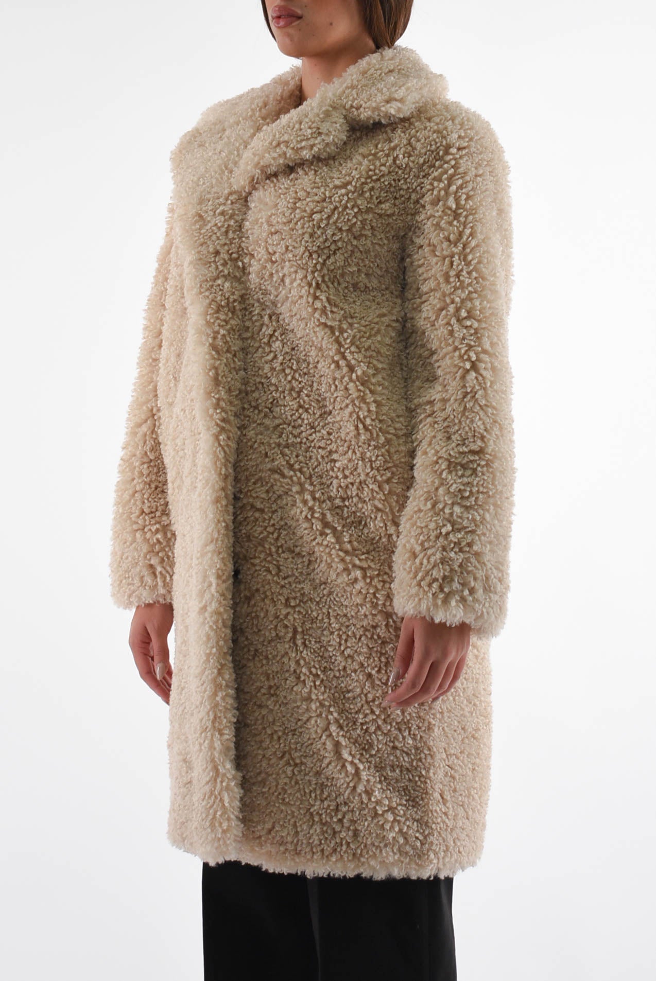 cappotto reversibile modello lamb coat