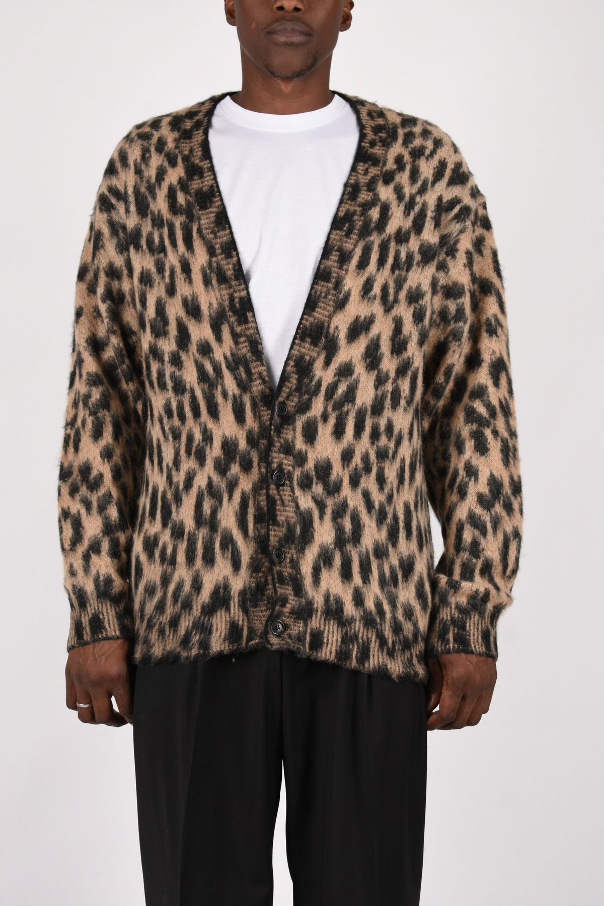 Cardigan boxy maculato F6LAMACA050