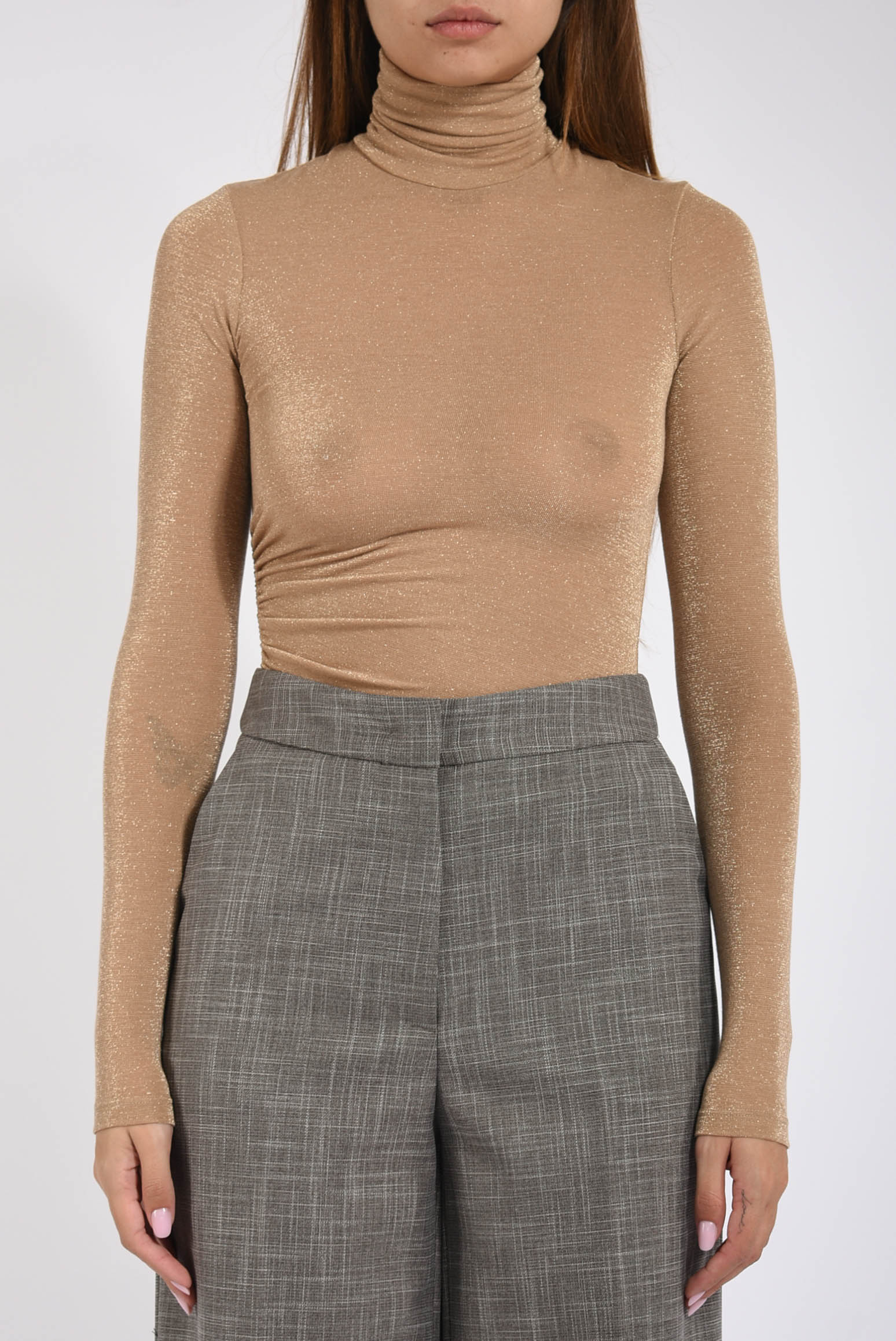 maglia in tulle lurex