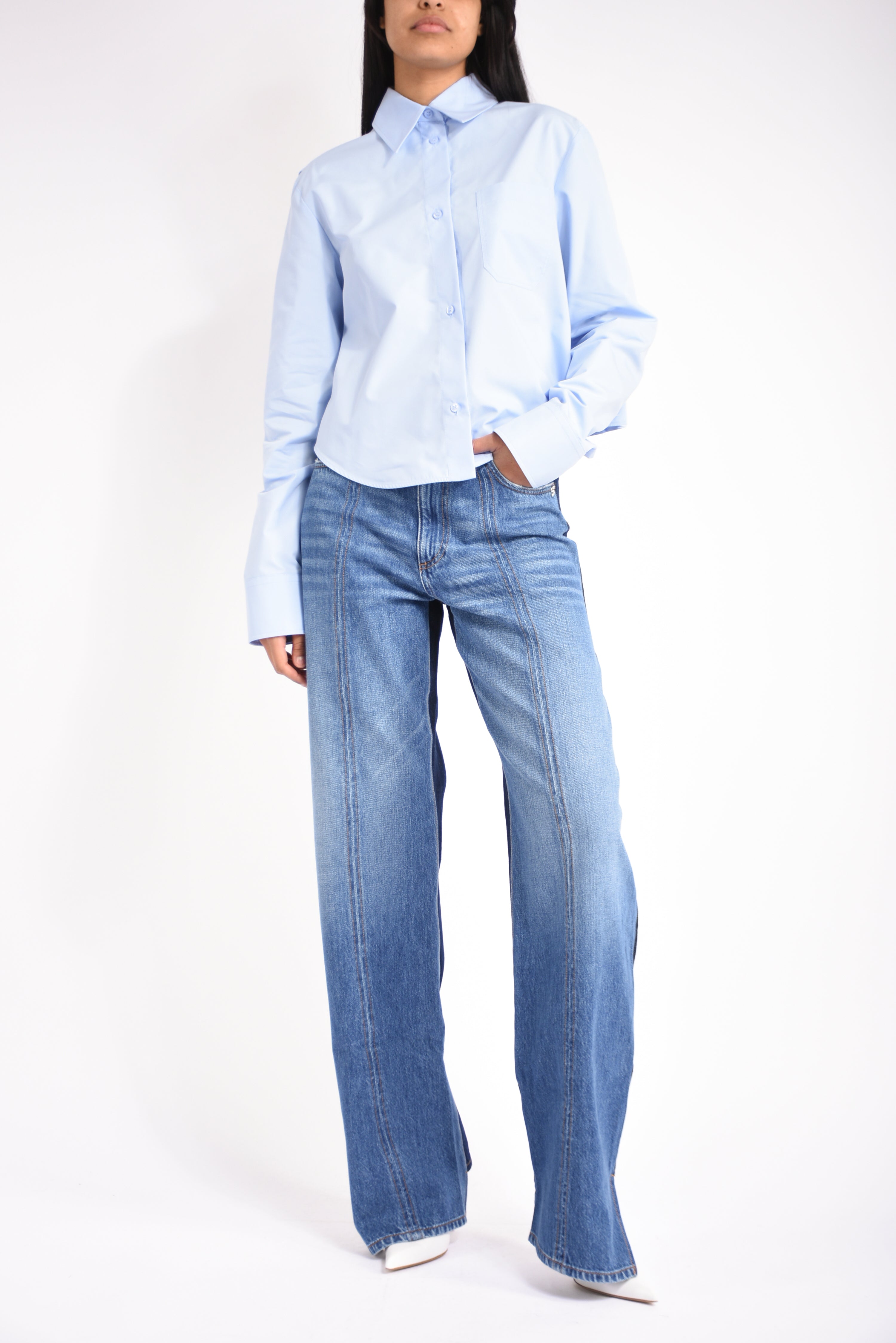 camicia cropped ceppo