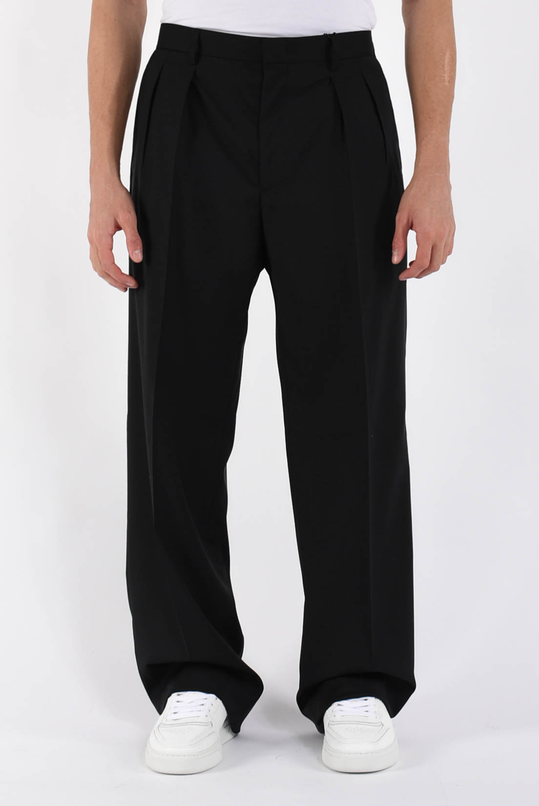 Pantaloni in fresco lana