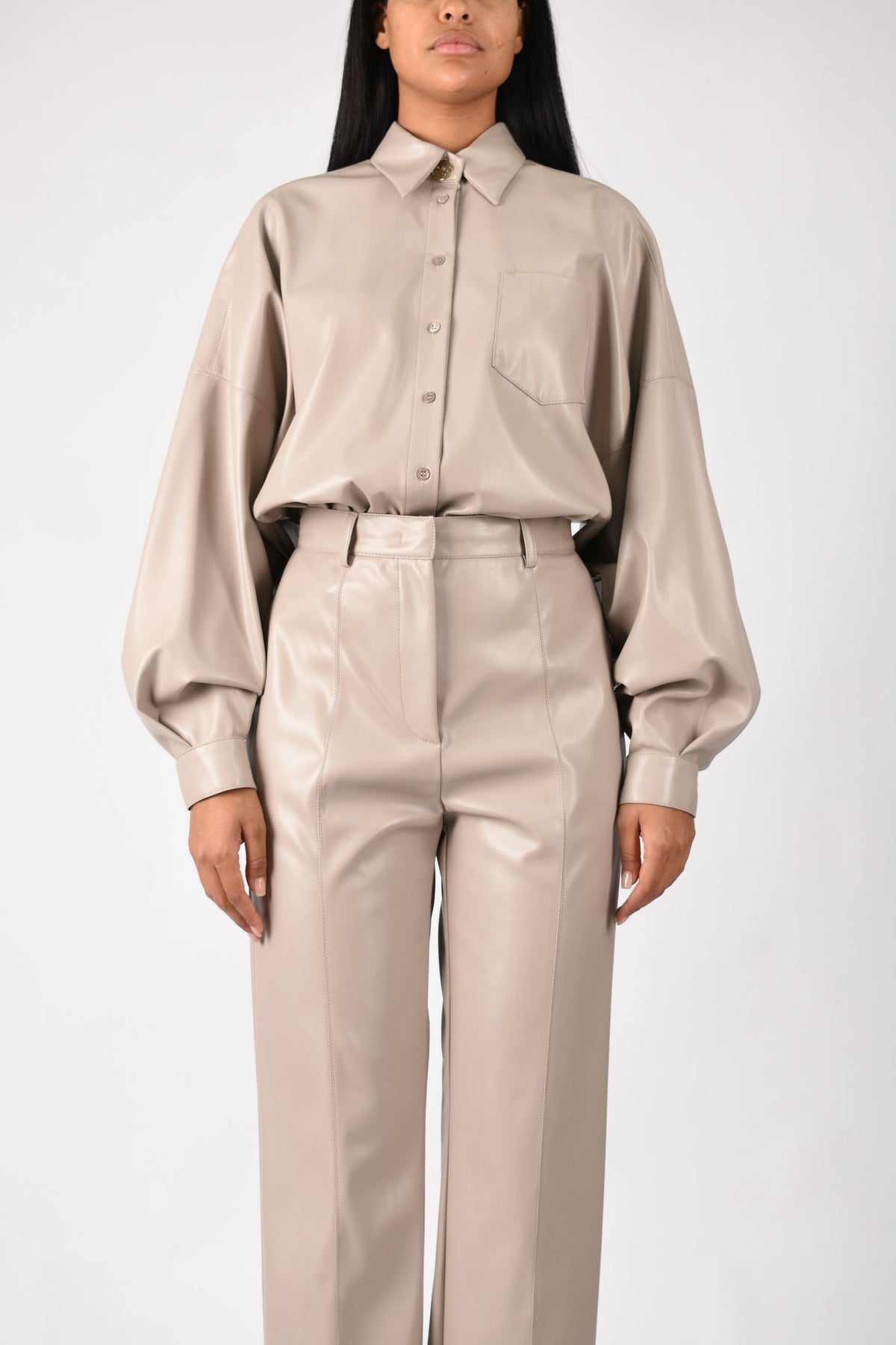 Camicia in vegan leather A26CPCA00301