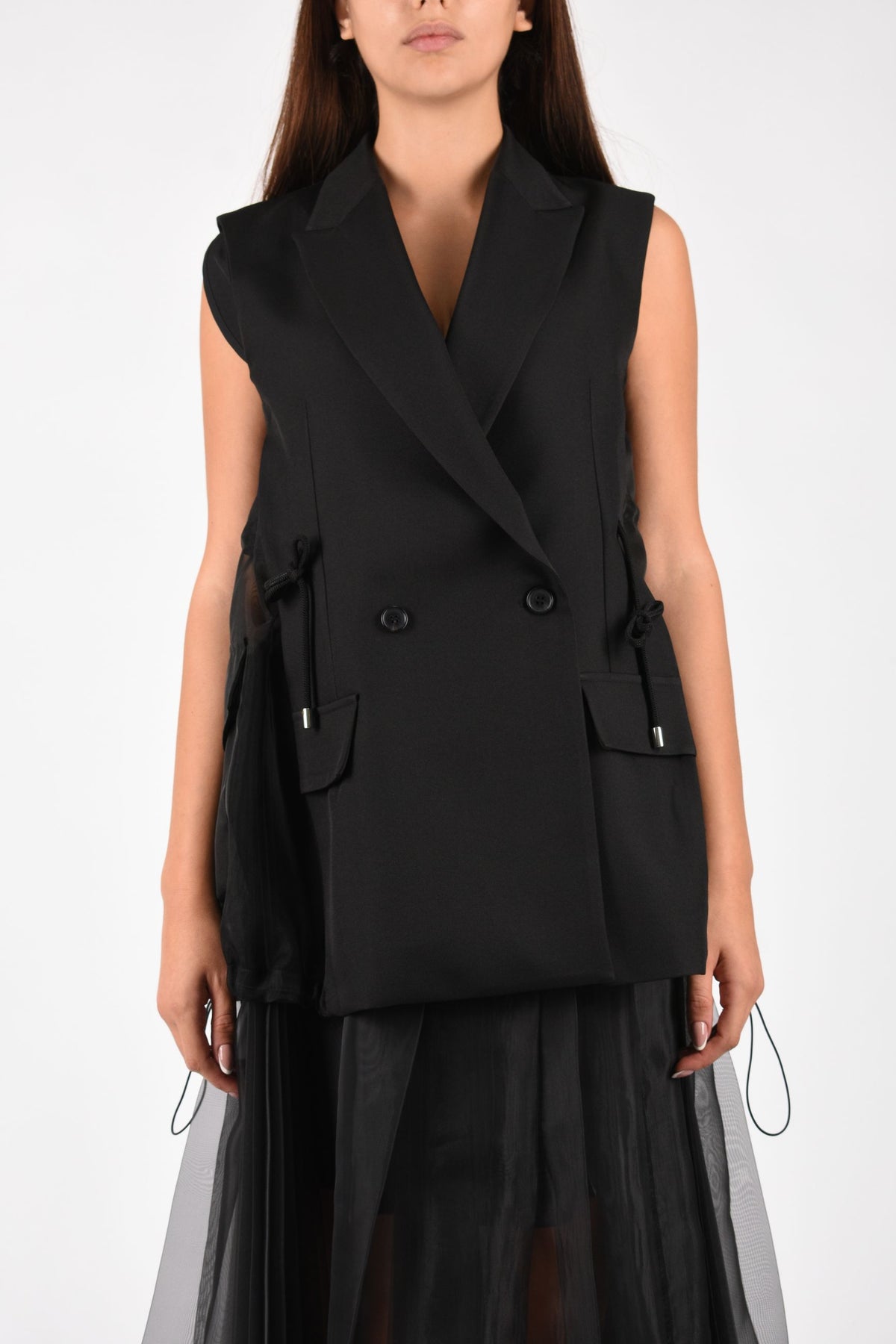 GILET CON DETTAGLIO IN ORGANZA M6IAHB