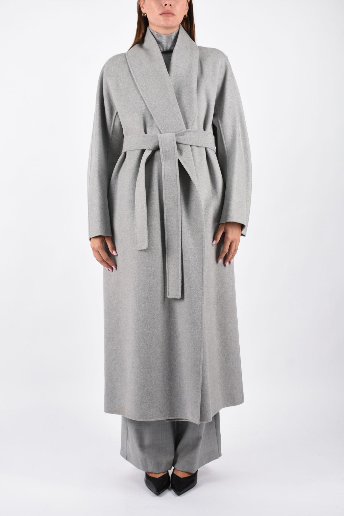 Cappotto a vestaglia in lana double SMMANNA 2629016043600