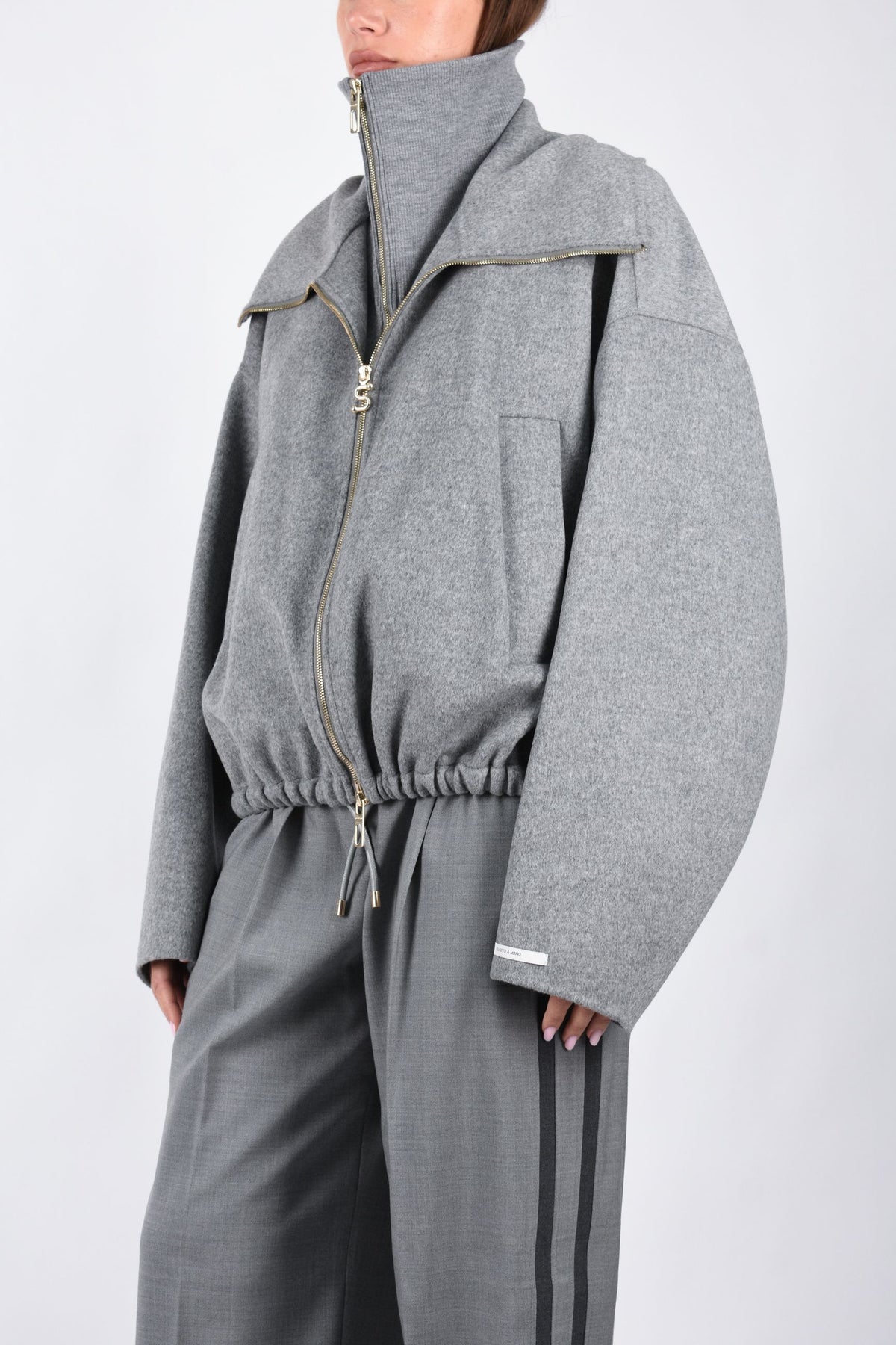Bomber in pura lana con davantino rimovibile EMIRO 2622086012