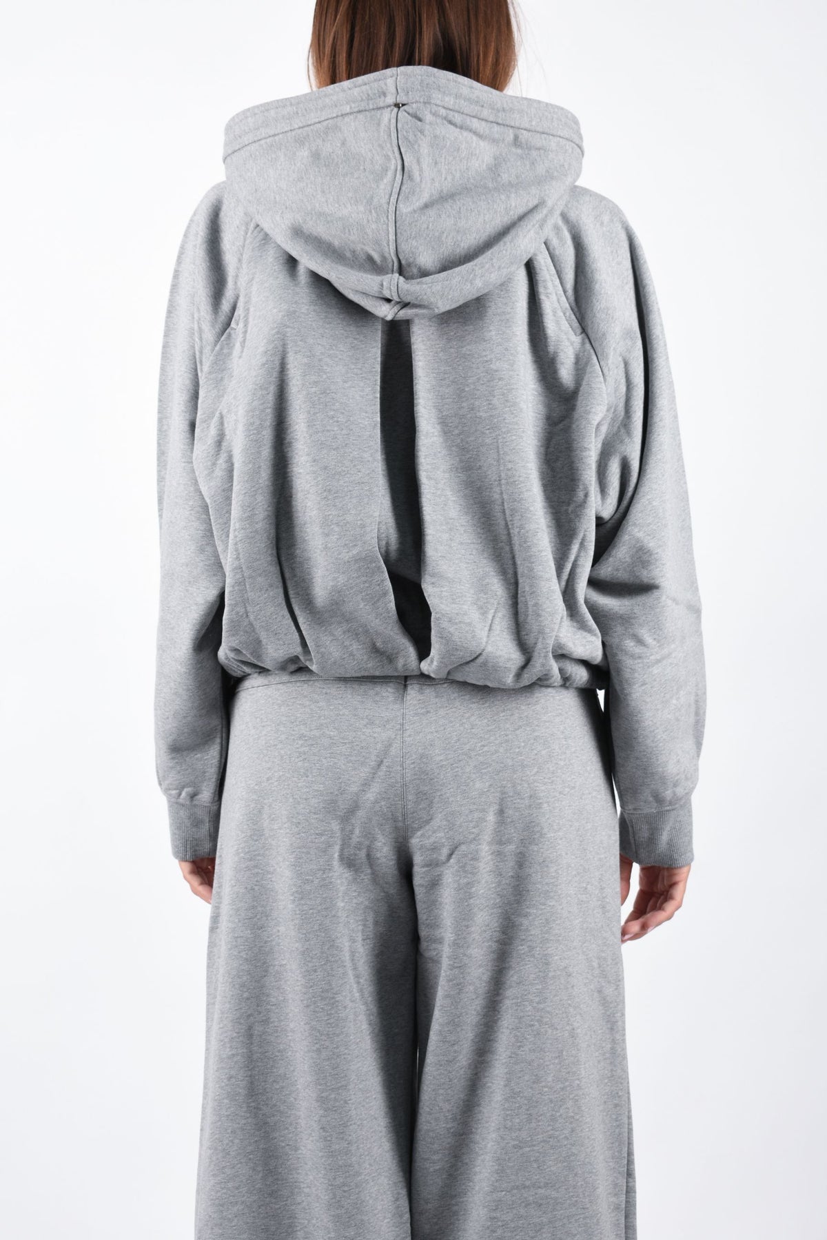 Felpa boxy con cappuccio in misto cotone FASHION 2622926015