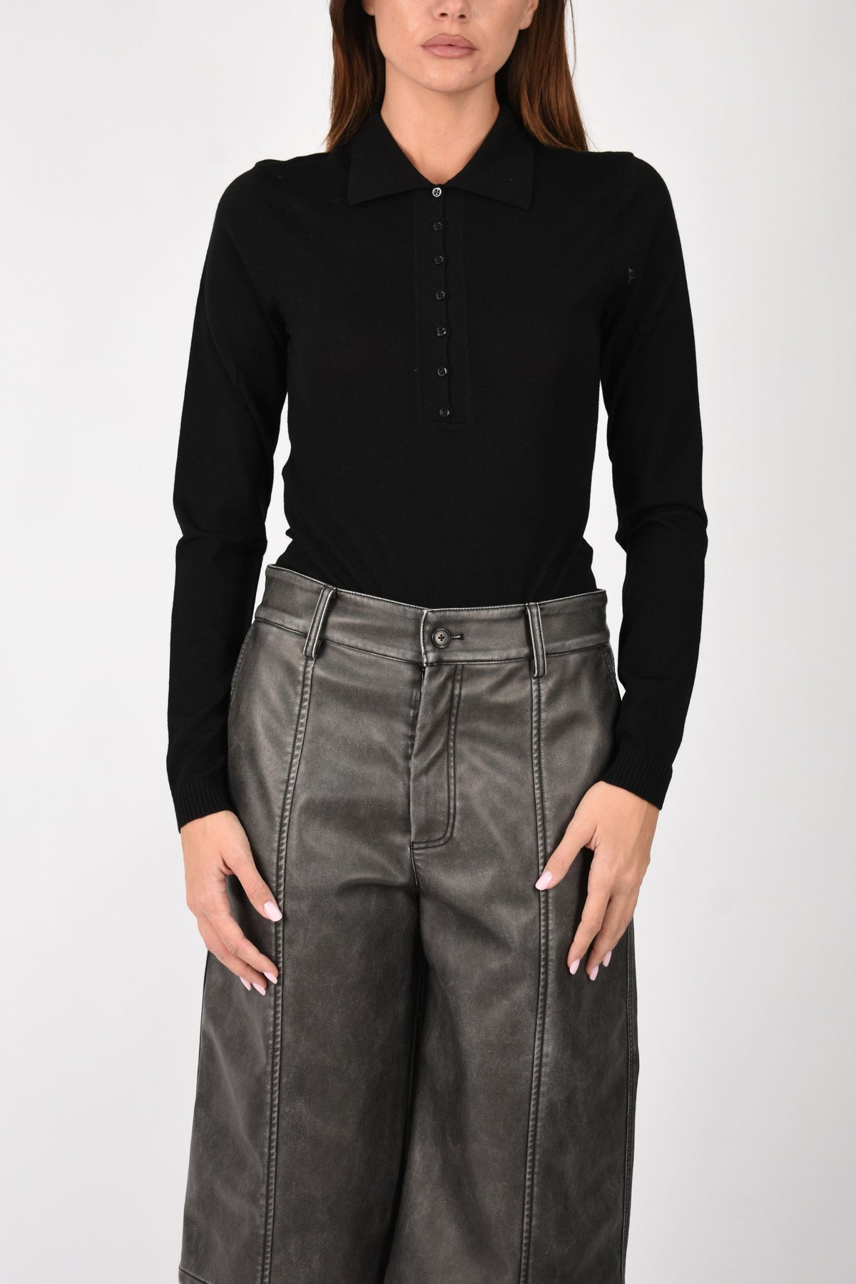 Maglia body in lana merino 107271A3FY