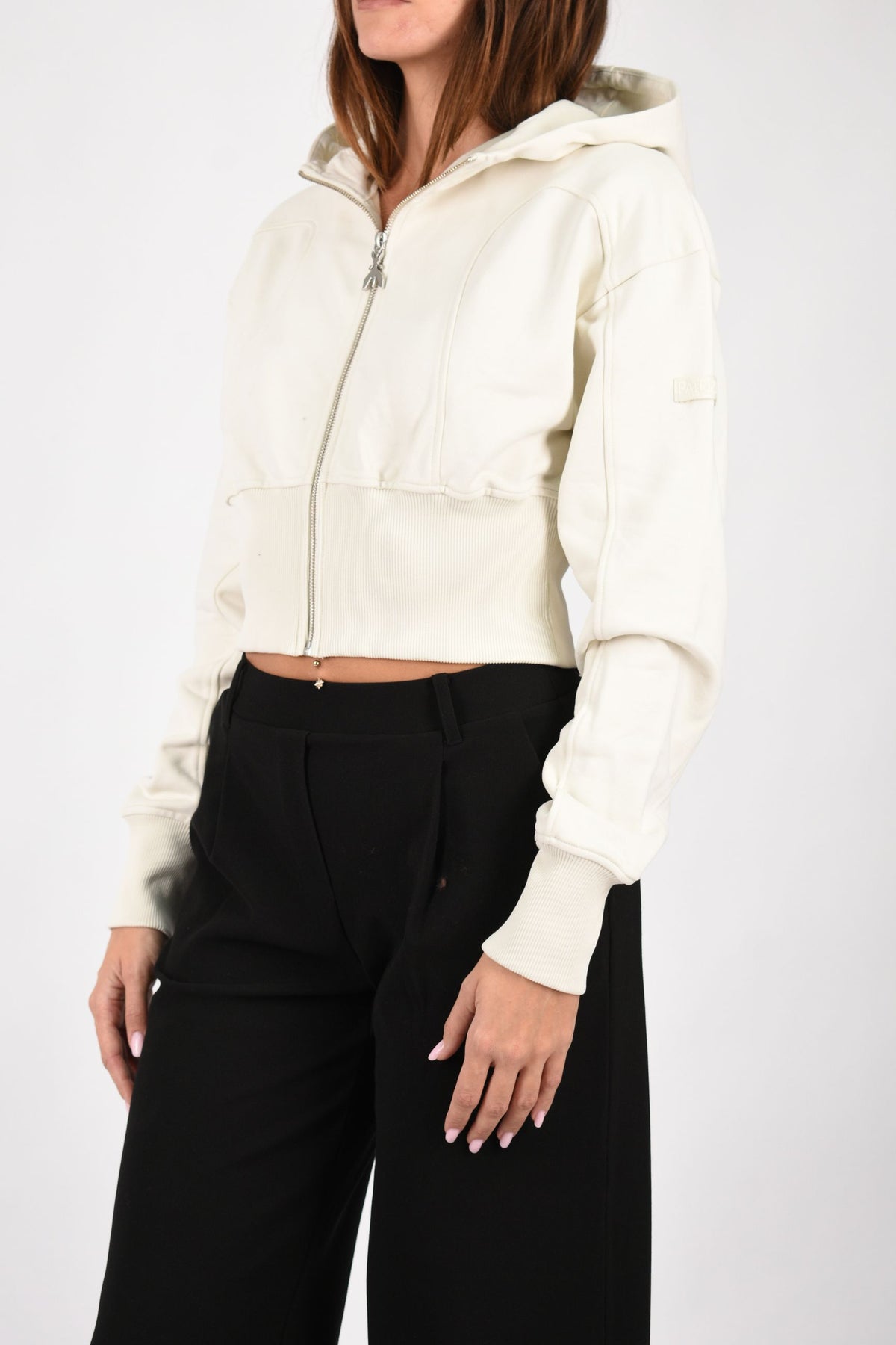 FELPA CROPPED CON ZIP 8M0076J079