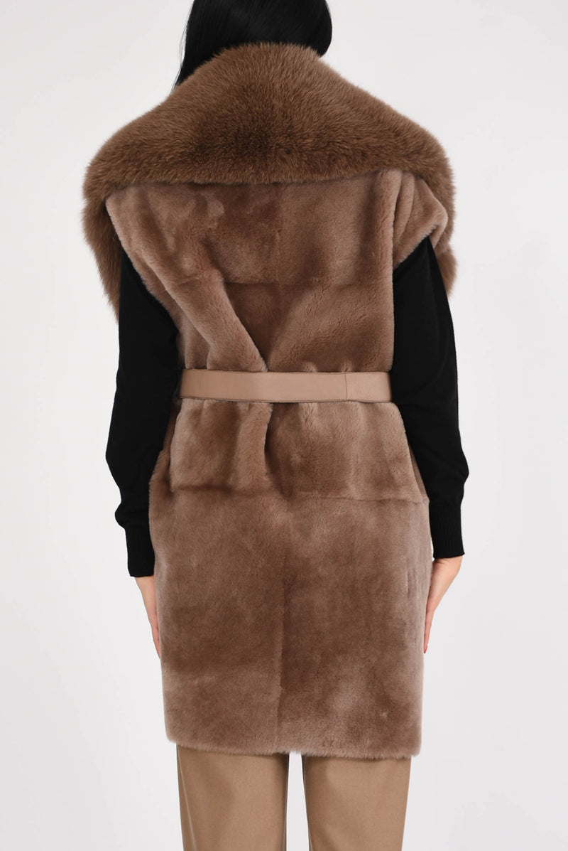 BLANCHA gilet in pelliccia