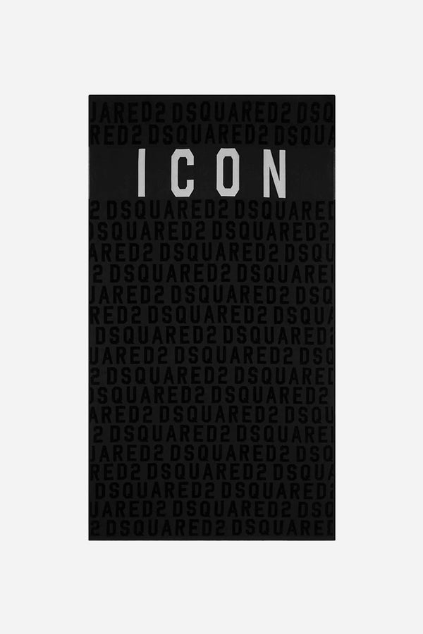 DSQUARED Telo mare ICON con logo in cotone